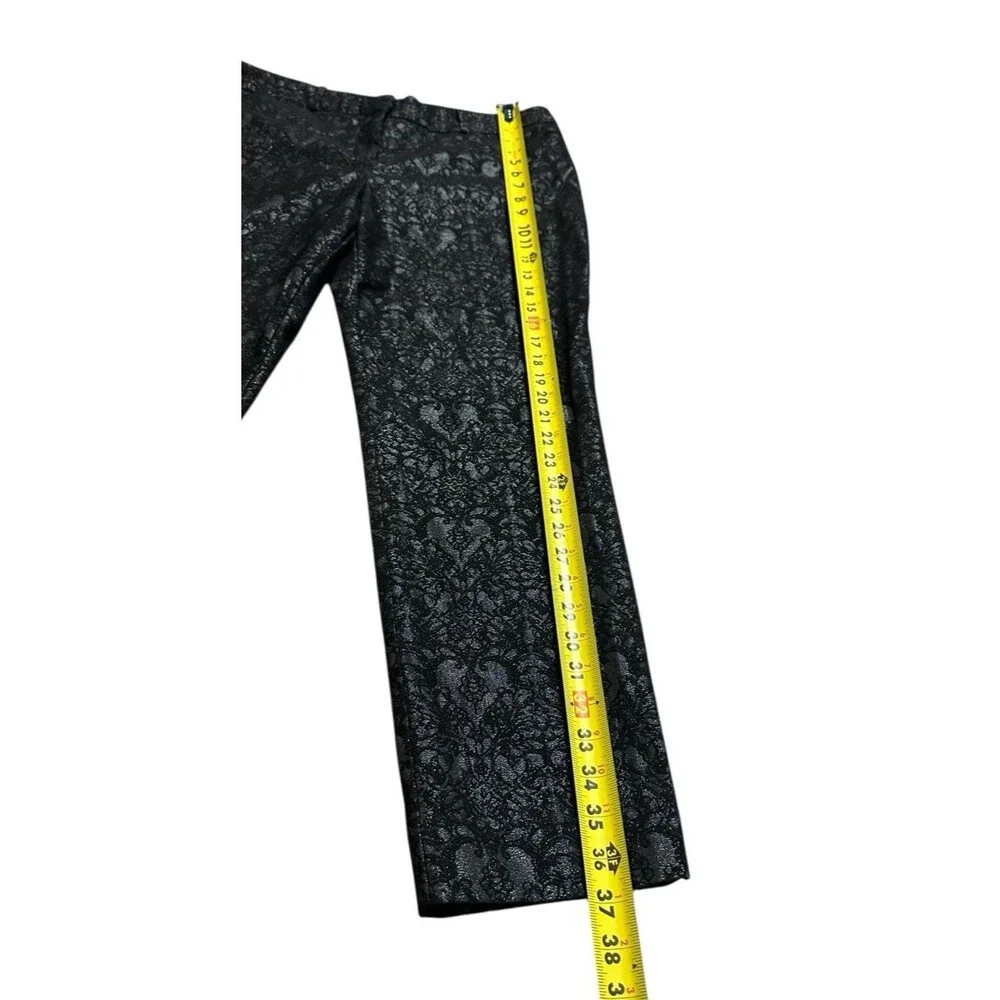 Y2K women's sparkle pants size 10 hearts floral Slim Fit stretchy Retro